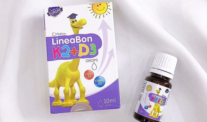 Siro LineaBon K2+D3 giúp hấp thu canxi tốt 10 ml