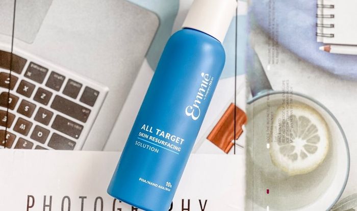Dung dịch tẩy tế bào chết và cân bằng da mặt Emmié All Target 10% PHA/NANO AHA/BHA 160 ml