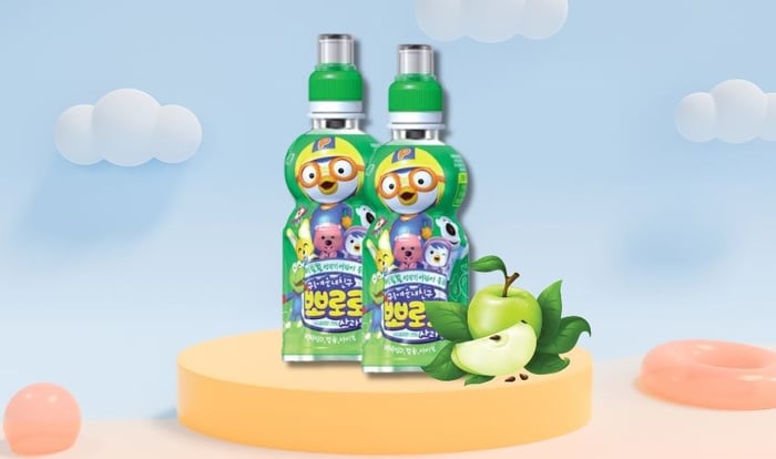 Nước ép trái cây Pororo vị táo chai 235 ml giúp giảm cân hiệu quả