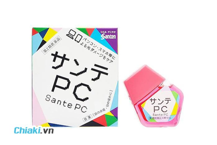 Nước nhỏ mắt Santen PC giúp giảm tác động của tia bức xạ từ máy tính