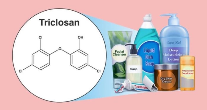 Mẹ bầu cần tránh sử dụng các sản phẩm chứa Triclosan.