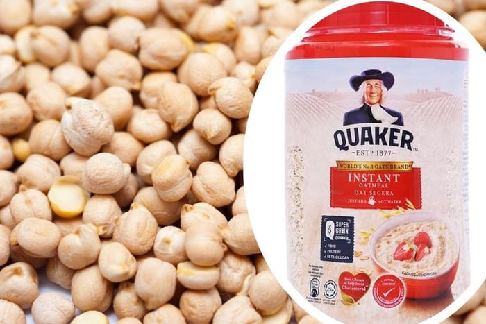 Cách nấu sữa đậu gà với yến mạch nguyên chất Quaker bổ dưỡng