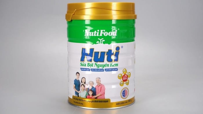 Sản phẩm Sữa bột Nuti nguyên kem của Nutifood