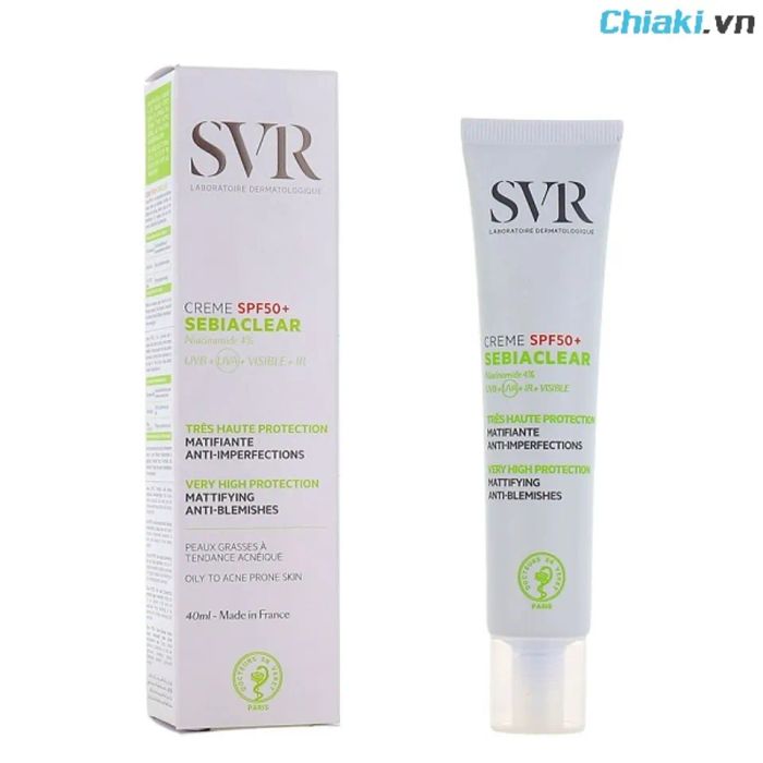 Kem chống nắng SVR Sebiaclear Creme SPF50+