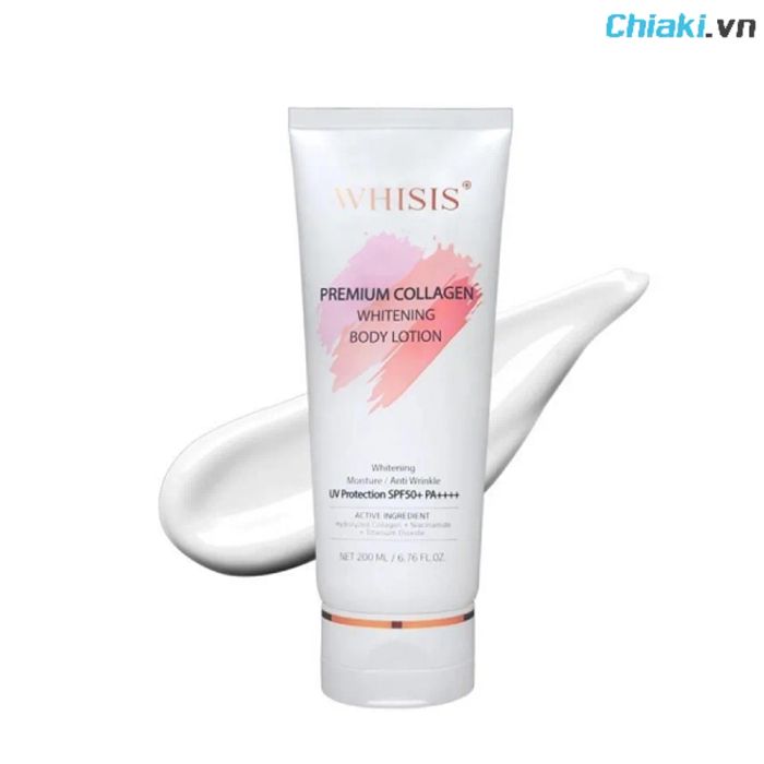 Kem chống nắng Whisis Premium Collagen Whitening Body Lotion