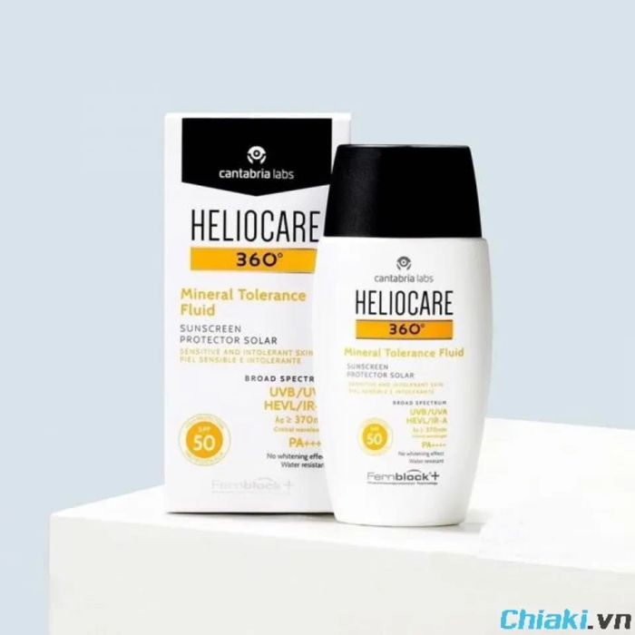 Kem Chống Nắng Heliocare 360 Mineral Tolerance Fluid SPF50