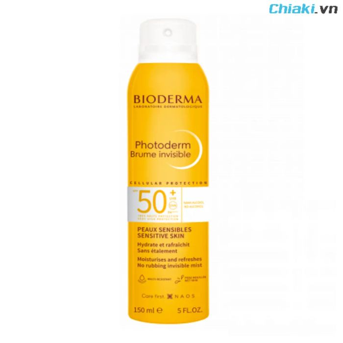 Xịt chống nắng Bioderma Photoderm Brume Invisible SPF50+