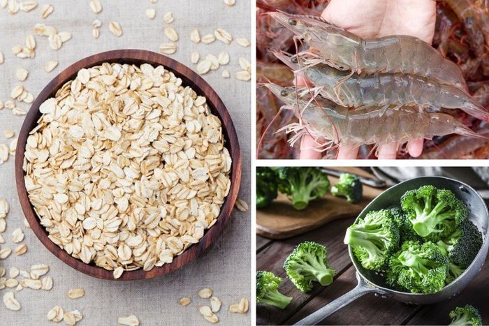 Cháo tôm yến mạch bông cải xanh phù hợp cho bé