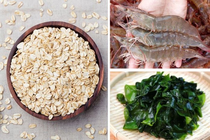 Cháo tôm yến mạch rong biển cho bé