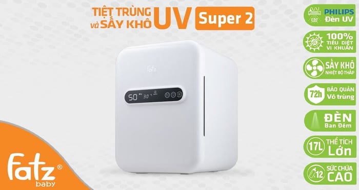 Máy tiệt trùng bằng tia UV có thể tiệt trùng nhiều đồ dùng khác nhau cho bé