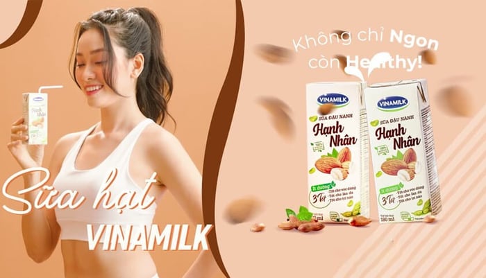 Lốc 4 hộp sữa đậu nành hạnh nhân Vinamilk 180 ml là sự kết hợp hoàn hảo