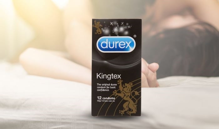 Hộp 12 cái bao cao su Durex Kingtex 49 mm