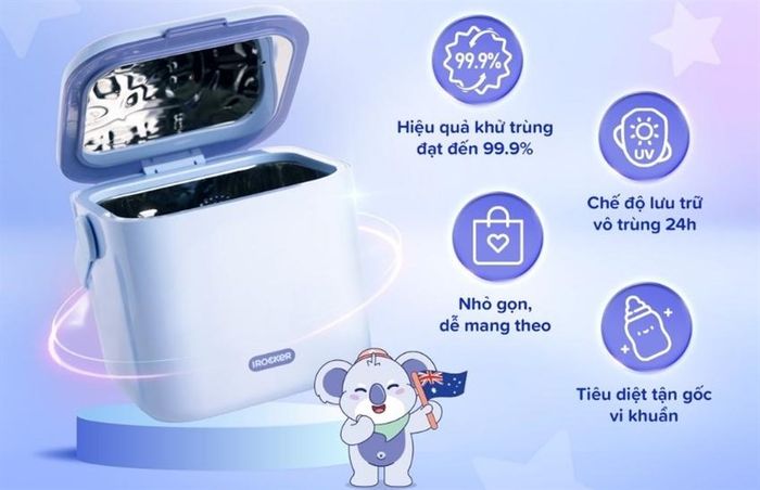 Máy tiệt trùng và sấy khô bình sữa di động IROCKER ST-002