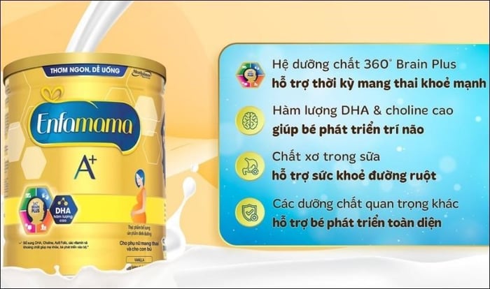 Sữa bầu Enfamama A+ 360° Brain Plus vị vani 400g