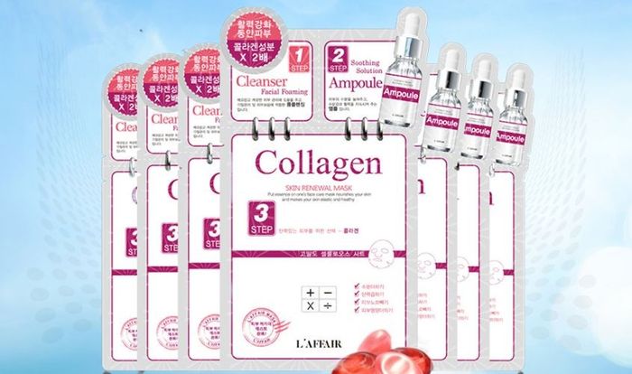 Sử Dụng Mặt Nạ Giấy 3 Bước Collagen Ngăn Ngừa Lão Hóa Da Rainbow L