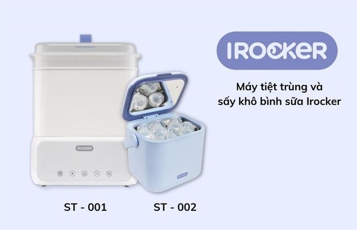 Máy tiệt trùng và sấy khô Irocker được chế tạo từ các vật liệu an toàn cho sức khỏe của bé