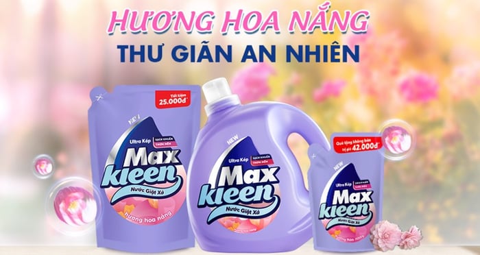 Nước giặt xả MaxKleen hương hoa nắng