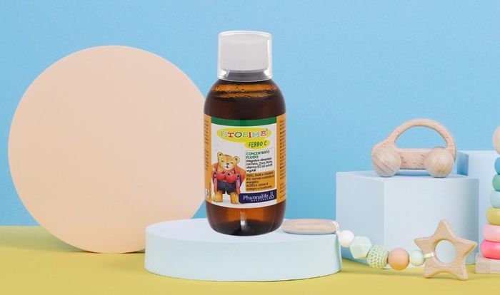 Siro Fitobimbi Ferro C bổ sung sắt, kẽm và vitamin C 200 ml (6 tháng - 12 tuổi)