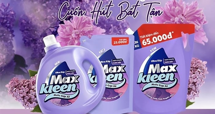 Nước giặt xả MaxKleen hương nước hoa huyền diệu