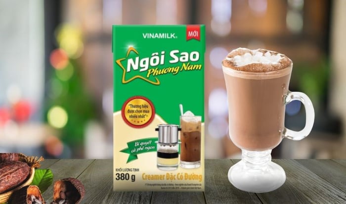 Sữa đặc Vinamilk Ngôi Sao Phương Nam hộp màu xanh lá 380g