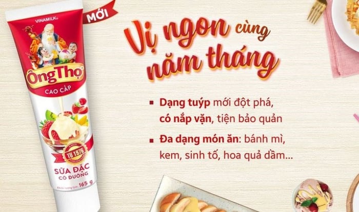 Sữa đặc Vinamilk Ông Thọ đỏ 165g