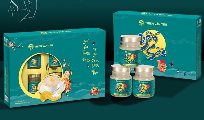 Hộp 6 hũ nước yến sào đường phèn Thiên Vân Yến 70 ml (dành cho trẻ từ 1 tuổi)