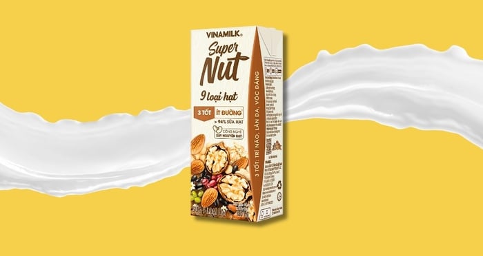 Combo 4 hộp sữa hạt Vinamilk Super Nut 180 ml (dành cho trẻ từ 4 tuổi)