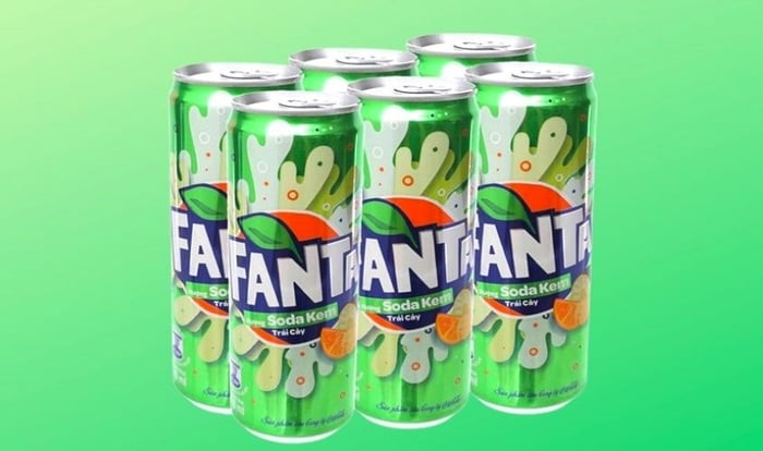 Lốc 6 lon nước giải khát Fanta vị soda kem trái cây 330 ml