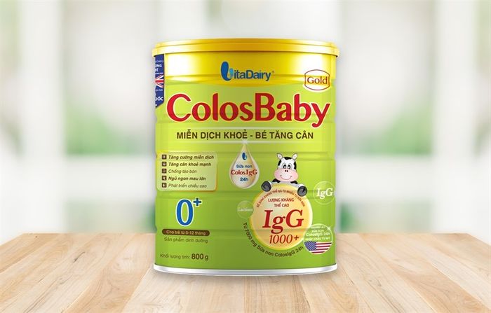 Sữa bột ColosBaby Gold 0+ vị vani 800g (0 - 12 tháng)