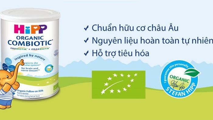 Sữa bột HiPP Organic Combiotic vị nhạt thanh số 1 800g