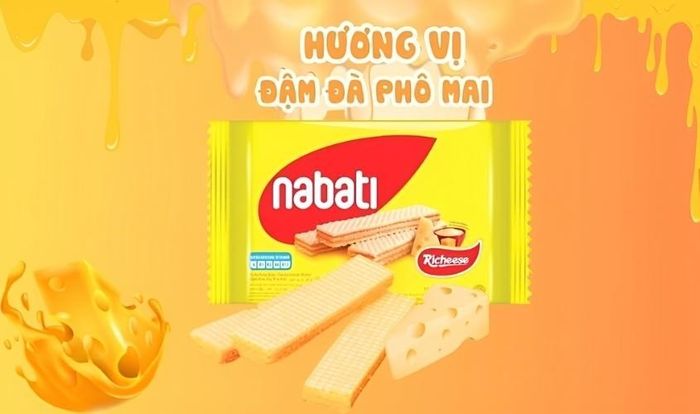 Bánh xốp Nabati phô mai gói 50g