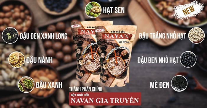 Thành phần của bột ngũ cốc Navan