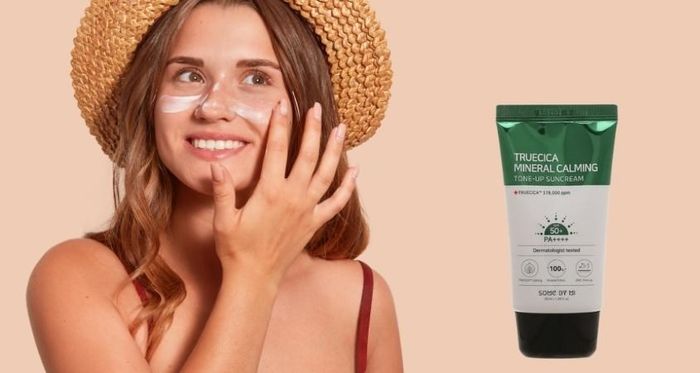 Kem chống nắng dịu da kích ứng Some By Mi Truecica Mineral Calming Tone-up SPF50+ PA++++