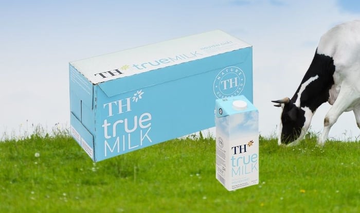 Thùng 12 hộp sữa tươi TH true MILK không đường 1 lít