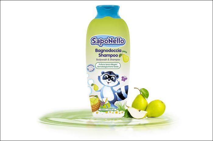 Sữa tắm gội SapoNello trẻ em hương quả lê 400ml