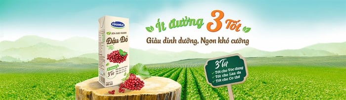 Dải 4 thùng sữa đậu nành đậu đỏ Vinamilk 180 ml