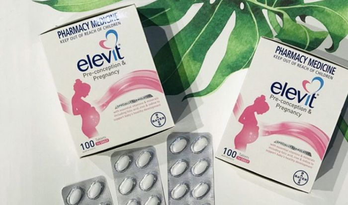 Viên uống Elevit bổ sung vitamin và khoáng chất, mỗi hộp có 30 viên