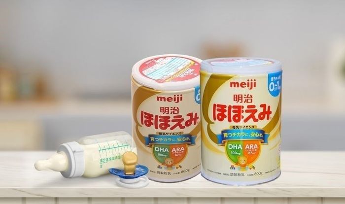 Sữa bột Nhật Meiji Hohoemi Milk vị nhạt thanh 800g