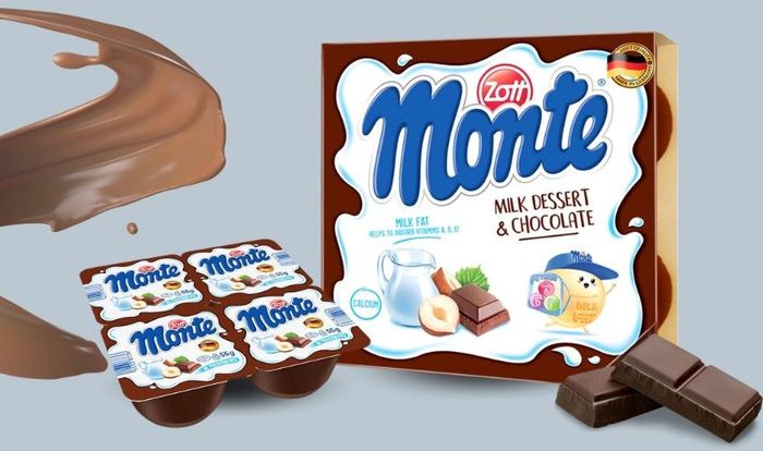 Lốc 4 hũ sữa chua Zott Monte vị sô cô la dung tích 55g