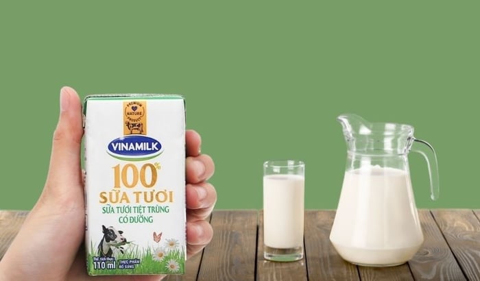 Sữa tươi Vinamilk có đường 110ml