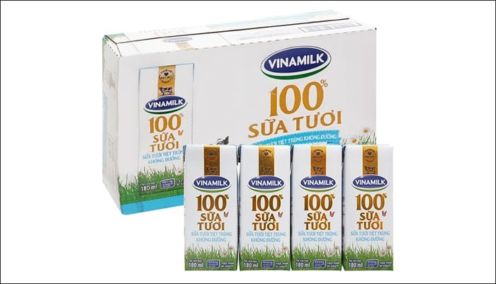 Thùng 48 hộp sữa tươi ít đường Vinamilk 180 ml