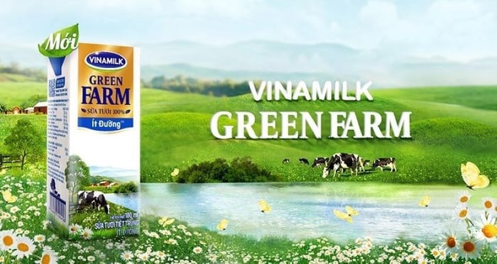 Thùng 4 hộp sữa tươi Vinamilk Green Farm ít đường 110 ml