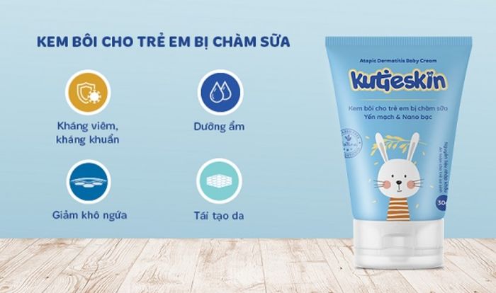 Kem trị chàm sữa Kutieskin với hàm lượng dưỡng chất cao, mang lại hiệu quả tuyệt vời