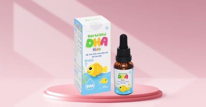 Siro Herbland DHA Kids tốt cho sự phát triển của não và mắt, dung tích 20ml (từ 6 tháng)