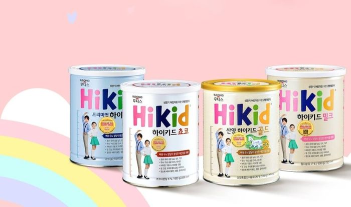 Sữa Hikid có 4 loại với nhiều hương vị khác nhau