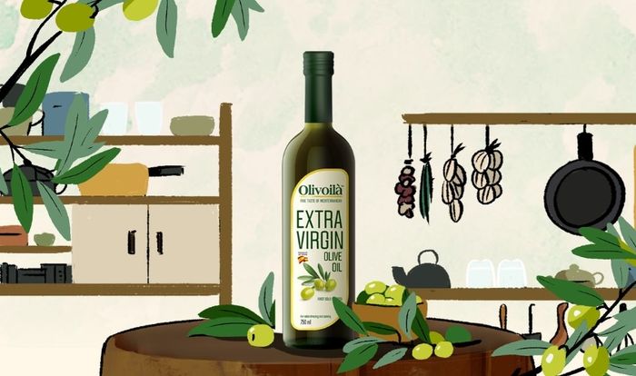 Dầu olive Extra Virgin Olivoilà dành cho bé ăn dặm, chai 250 ml (từ 6 tháng)