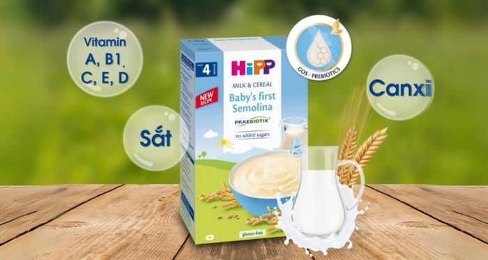 Bột ăn dặm HiPP khởi đầu từ sữa, ngũ cốc trong hộp 250g (dành cho bé từ 4 tháng tuổi)