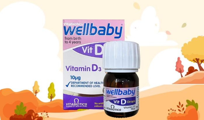 Vitamin D3 Wellbaby dạng nhỏ giọt phù hợp cho bé từ sơ sinh đến 4 tuổi