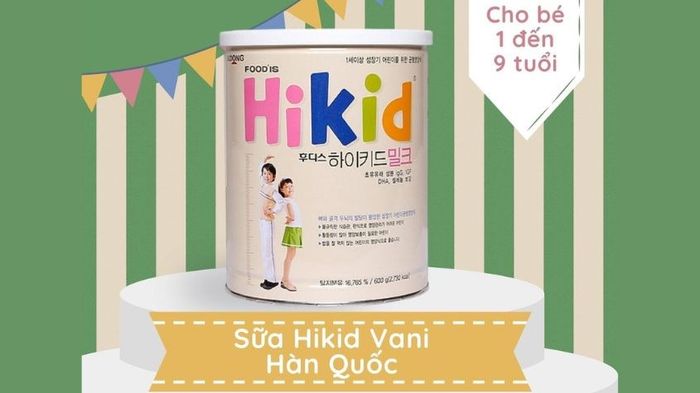 Sữa Hikid vị vani xuất xứ từ Hàn Quốc