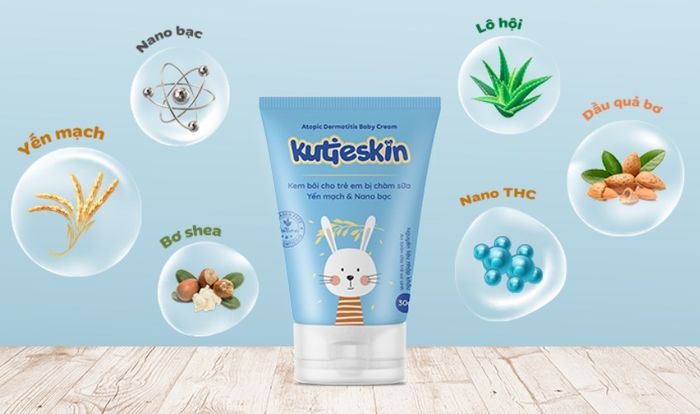 Kem dưỡng da trị chàm sữa cho bé Kutieskin 30g